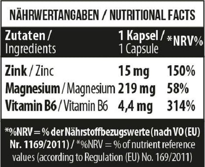 MST - Zinc + Magnesium + B6 60 vegane Caps